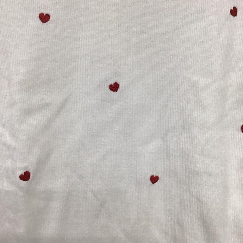 フリークスストア FREAK S STORE Tシャツ 半袖 241-32106 ミニハート刺繍Tシャツ クルーネック FREE 総柄 白 / ホワイト /  レディース USED 古着 中古 10133723