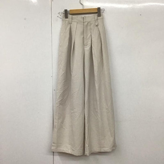 ページボーイ PAGEBOY パンツ スラックス S 無地 オフホワイト / オフホワイト /  レディース USED 古着 中古 10129869