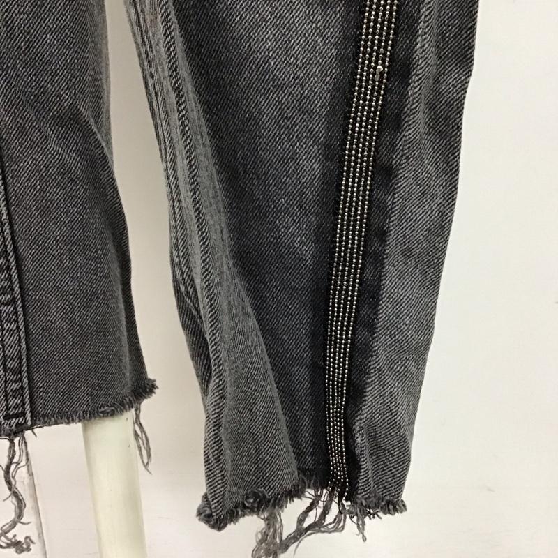 ザラ ZARA パンツ デニム、ジーンズ デニムパンツ スリムパンツ ストレッチパンツ ジーンズ 32インチ 無地 黒 / ブラック /  レディース USED 古着 中古 10122406