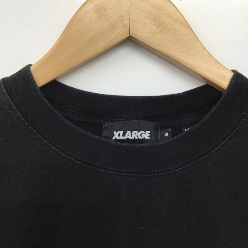 エクストララージ XLARGE Tシャツ 半袖 半袖カットソー プリントTシャツ クルーネックカットソー S プリント 黒 / ブラック /  メンズ USED 古着 中古 10145268