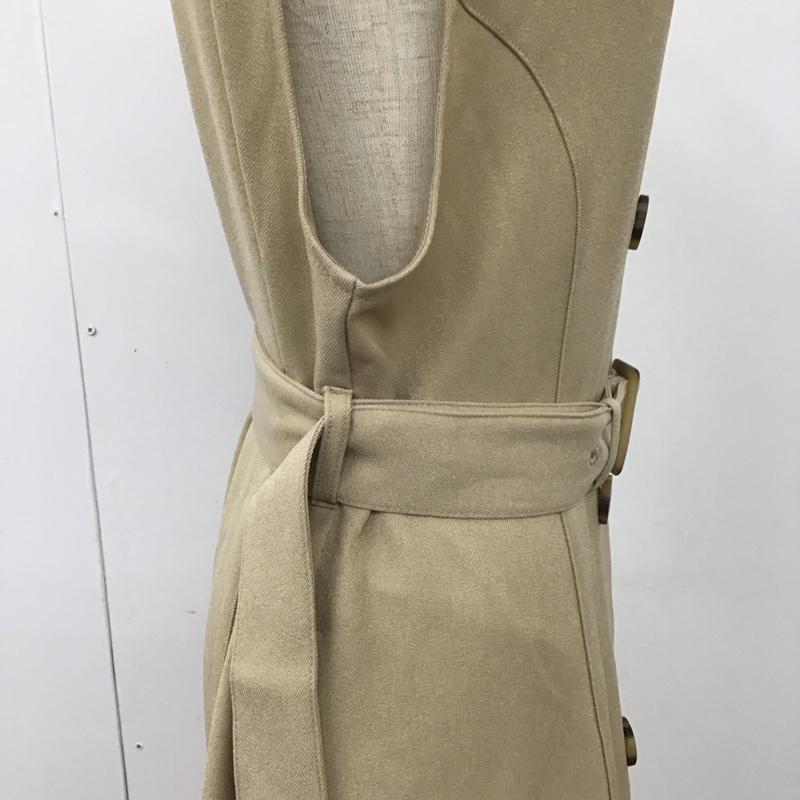 アズールバイマウジー AZUL BY MOUSSY ワンピース ロングスカート 250GAC33-063G トレンチジレワンピース S 無地 ベージュ / ベージュ /  レディース USED 古着 中古 10111430