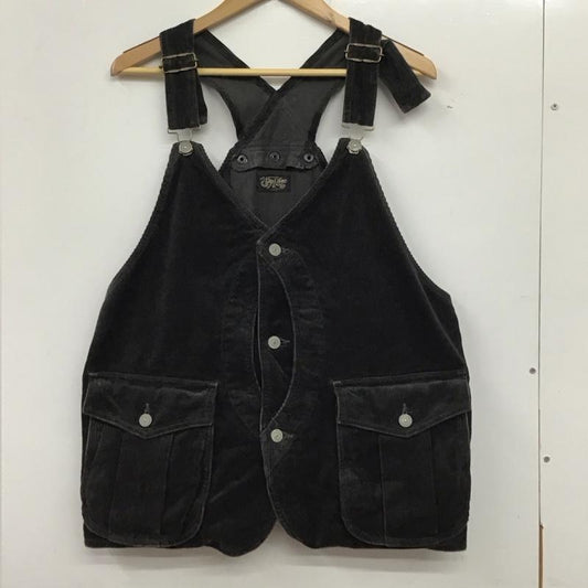 シュガーケーン SUGAR CANE ベスト ベスト SC15649 PIGMENT DYED 9W CORDUROY ADJUSTABLE HUNTING VEST L 無地 黒 / ブラック /  メンズ USED 古着 中古 10134526
