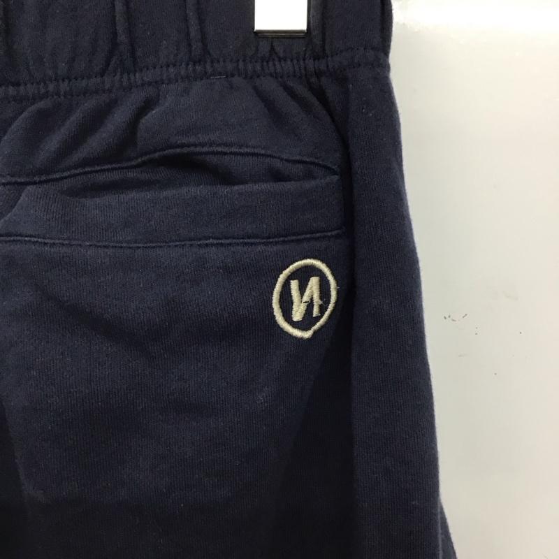 ナインティナインティ 9090 パンツ ワークパンツ、ペインターパンツ スウェットパンツ ワイドパンツ カジュアルパンツ M ロゴ、文字 紺 / ネイビー /  メンズ USED 古着 中古 10151163