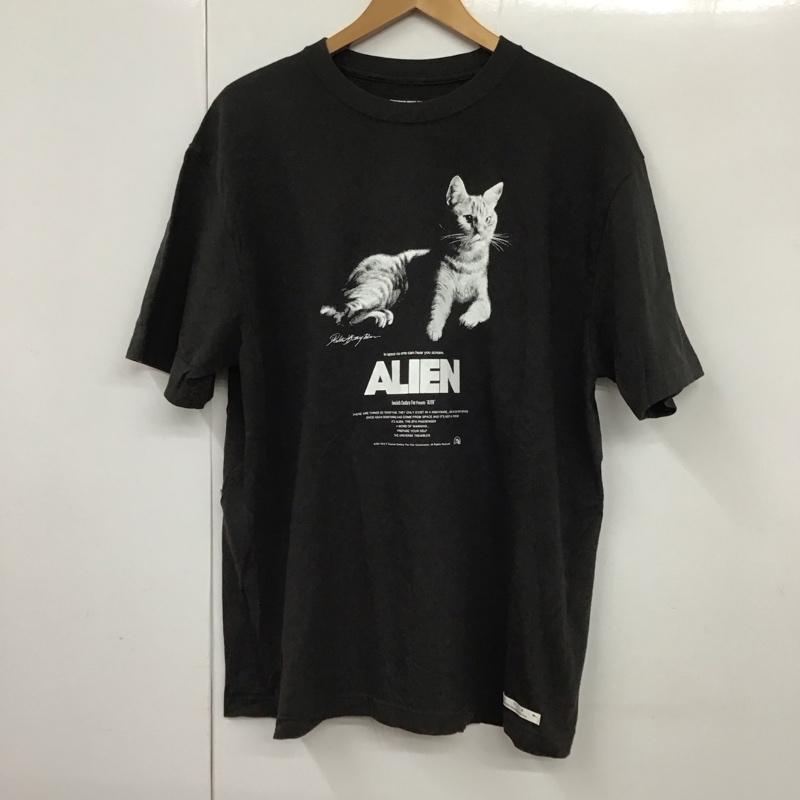 エイリアン ALIEN Tシャツ 半袖 半袖カットソー プリントTシャツ クルーネックカットソー XL プリント 黒 / ブラック /  メンズ USED 古着 中古 10130113