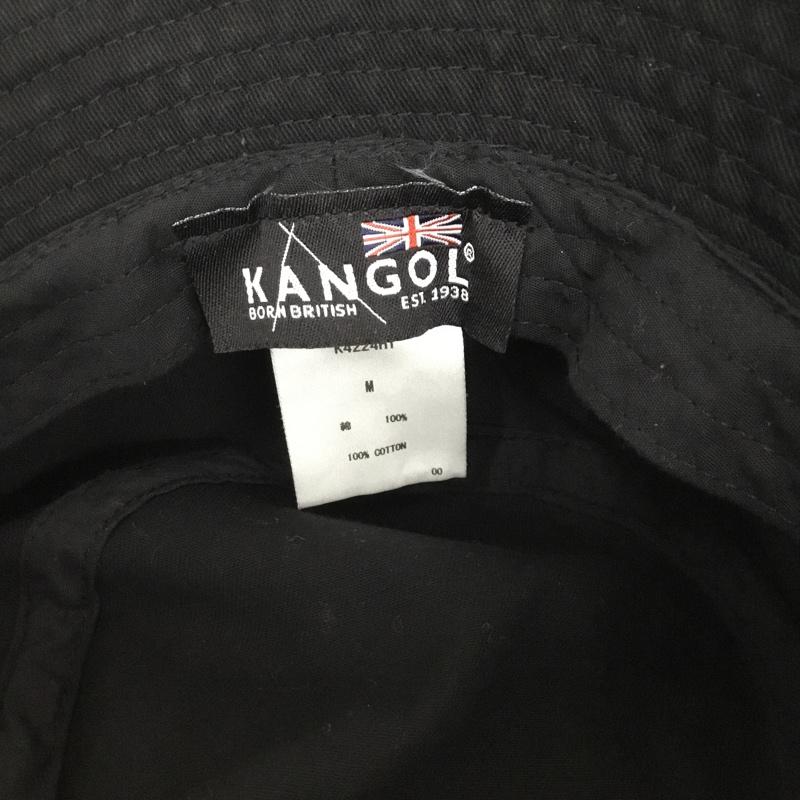 カンゴール KANGOL 帽子 ハット K4224HT Washed Bucket バケットハット ロゴ、文字 黒 / ブラック /  メンズ USED 古着 中古 10131200