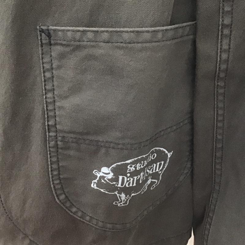 ステュディオ・ダ・ルチザン STUDIO D ARTISAN ジャケット、上着 ジャケット、ブレザー デニムジャケット カジュアルジャケット アウター カラージャケット M 無地 黒 / ブラック /  メンズ USED 古着 中古 10107101