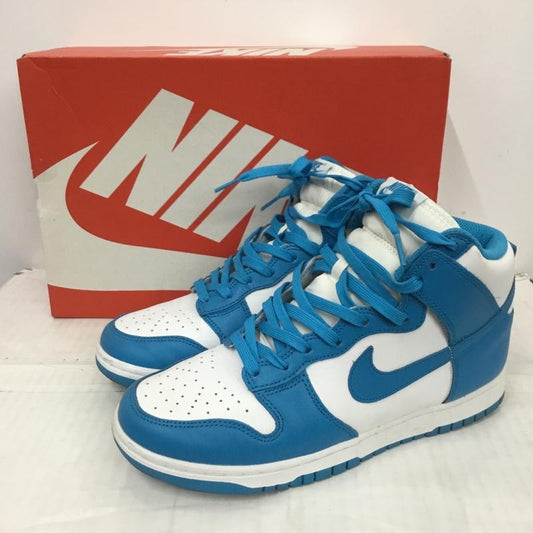 ナイキ NIKE スニーカー スニーカー DD1399-400 DUNK HI RETRO 26cm 箱有 26.0cm ロゴ、文字 白 / ホワイト / X 水色 / ライトブルー /  メンズ USED 古着 中古 10123984