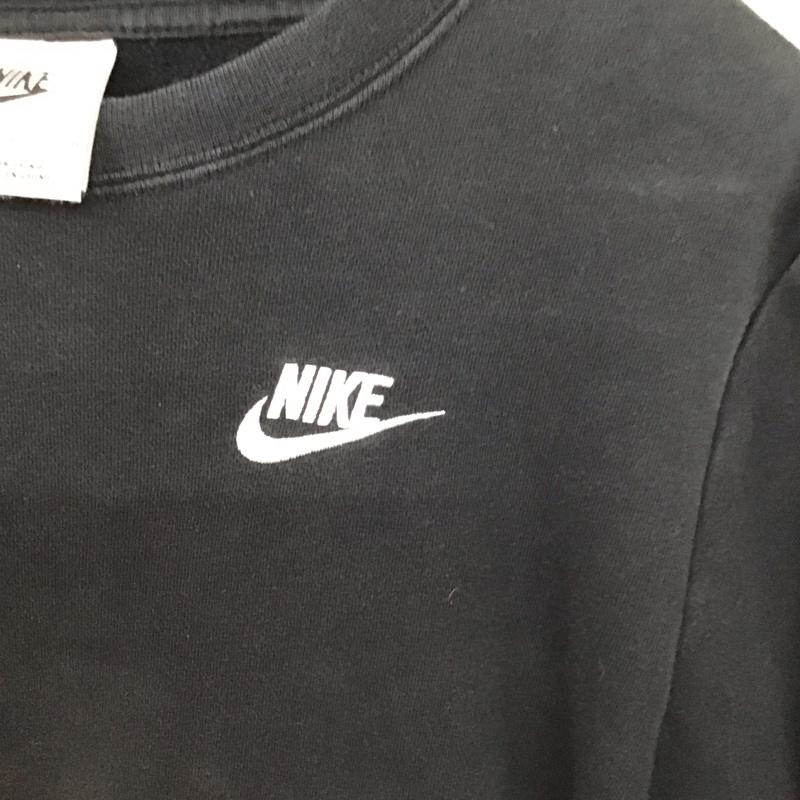 ナイキ NIKE トレーナー 長袖 dq5474-010 クルーネックスウェットシャツ スポーツウェア S ロゴ、文字 黒 / ブラック /  レディース USED 古着 中古 10149588