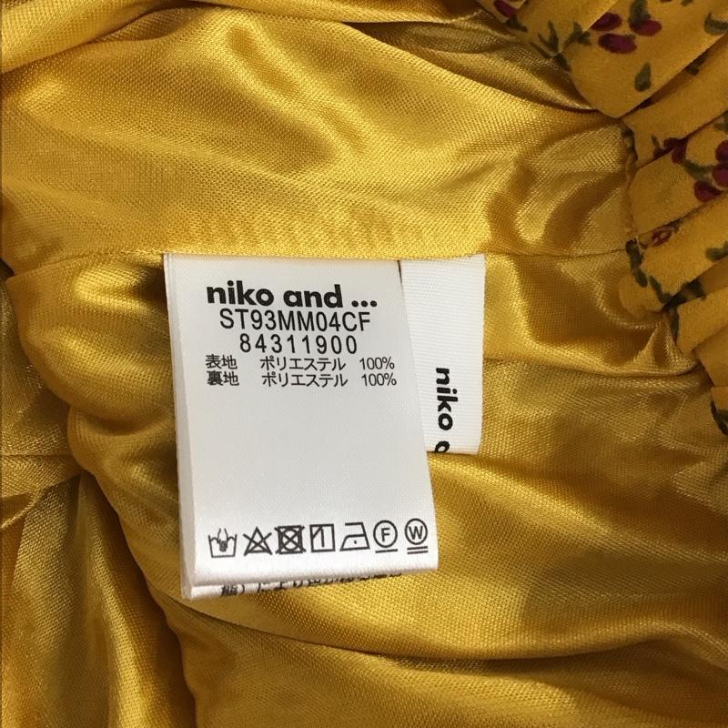 ニコアンド niko and... スカート ロングスカート 総柄 黄 / イエロー /  レディース USED 古着 中古 10131696