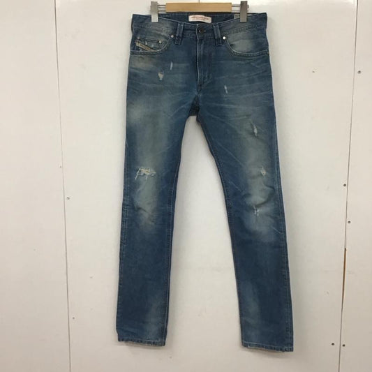 ディーゼル DIESEL パンツ デニム、ジーンズ デニムパンツ スリムパンツ カジュアルパンツ 29インチ ダメージ加工 インディゴ / インディゴ /  メンズ USED 古着 中古 10135955