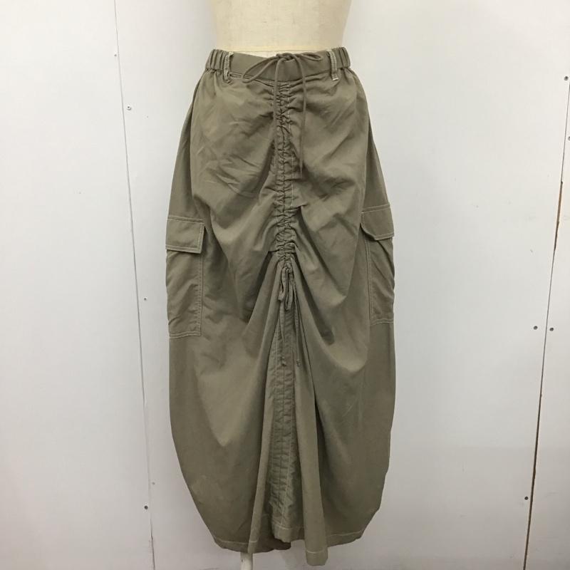 ニコアンド niko and... スカート ロングスカート NKM32515SM M 無地 灰 / グレー /  レディース USED 古着 中古 10109136