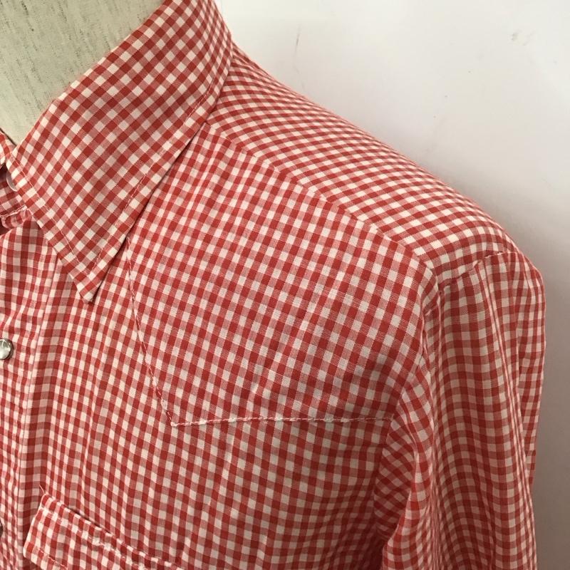 リーバイス Levi s シャツ、ブラウス 長袖 80S USA製 長袖シャツ チェックシャツ カラーシャツ カジュアルシャツ チェック 白 / ホワイト / X 赤 / レッド /  メンズ USED 古着 中古 10110786