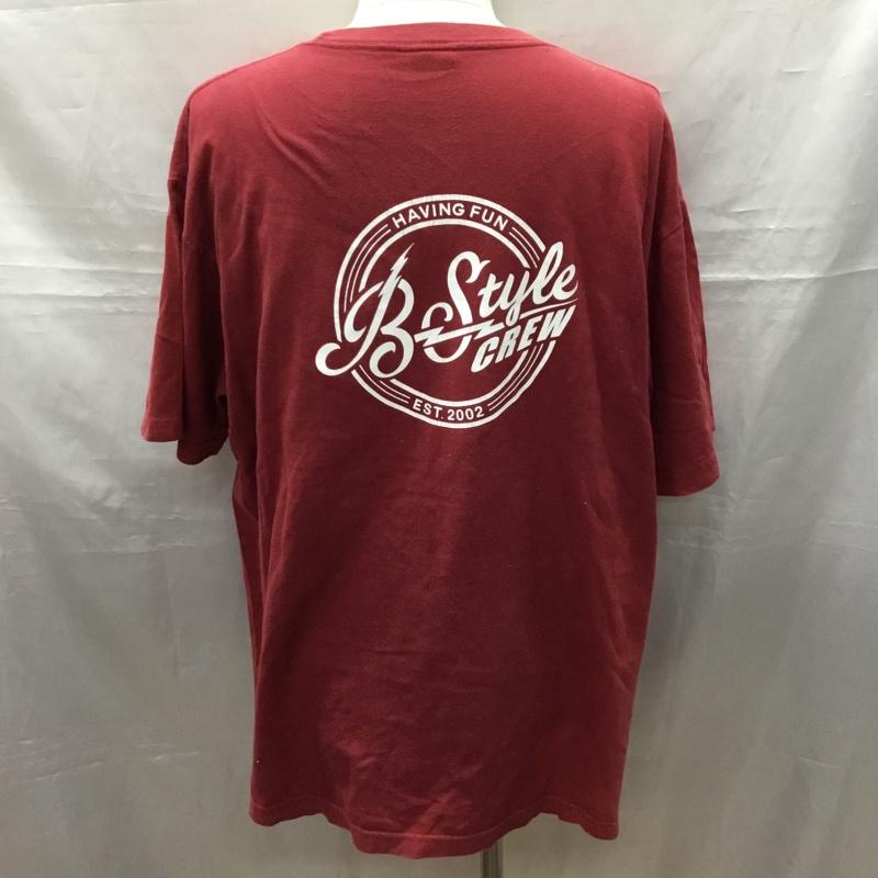 古着 USED Tシャツ 半袖 半袖カットソー プリントTシャツ クルーネックカットソー 古着 XXL プリント えんじ / ワインレッド /  メンズ USED 古着 中古 10116841