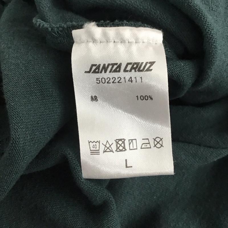 サンタクルーズ SANTA CRUZ Tシャツ 半袖 半袖カットソー プリントTシャツ クルーネックカットソー L ロゴ、文字 緑 / グリーン /  メンズ USED 古着 中古 10136156