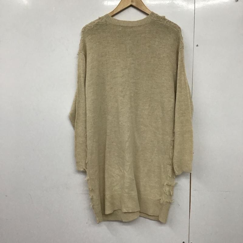 サマンサモスモス Samansa Mos2 カーディガン 長袖 FREE 無地 ベージュ / ベージュ /  レディース USED 古着 中古 10143426