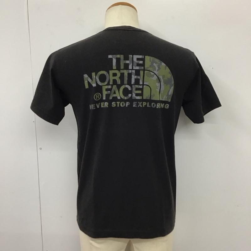 ザノースフェイス THE NORTH FACE Tシャツ 半袖 ON32001 クルーネック バックプリント S ロゴ、文字 黒 / ブラック /  メンズ USED 古着 中古 10114342