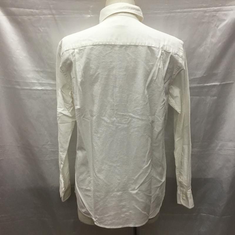 エディーバウアー Eddie Bauer シャツ、ブラウス 長袖 オックスフォード タグ付き S 無地 白 / ホワイト /  メンズ USED 古着 中古 10116082