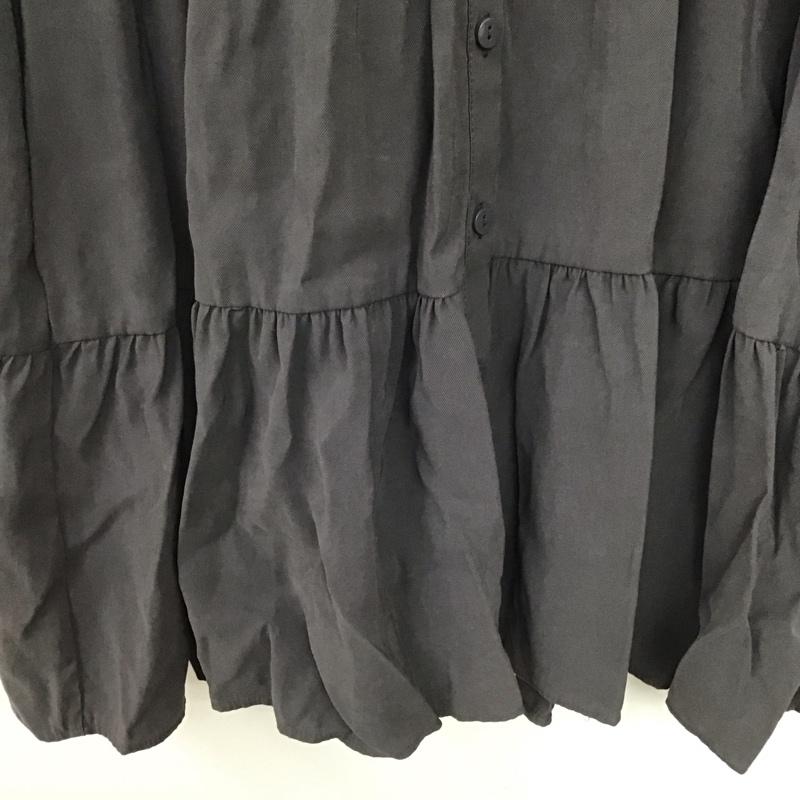 ザラ ZARA ワンピース ミニスカート L 無地 チャコールグレー / チャコールグレー /  レディース USED 古着 中古 10139920