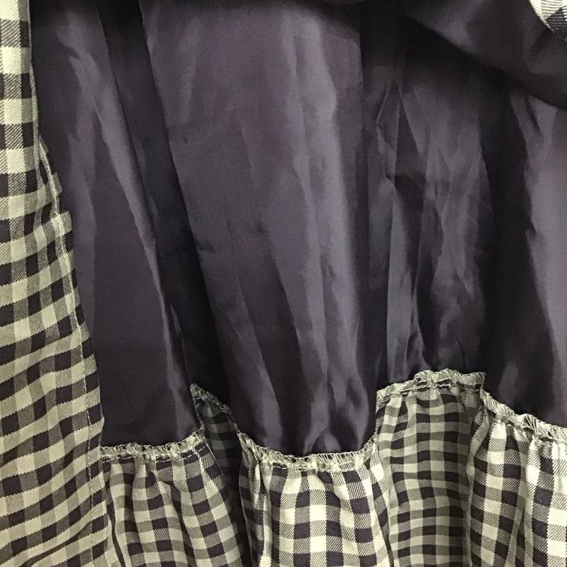 ダブルクローゼット w closet スカート ロングスカート FREE チェック 黒 / ブラック / X 緑 / グリーン /  レディース USED 古着 中古 10129624