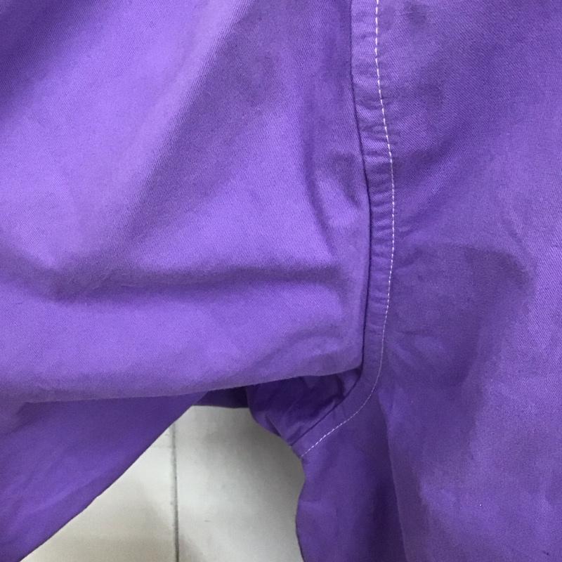 ガルフィー GALFY シャツ、ブラウス 長袖 長袖シャツ ノーポケットシャツ カラーシャツ ロゴ、文字 紫 / パープル /  メンズ USED 古着 中古 10126230