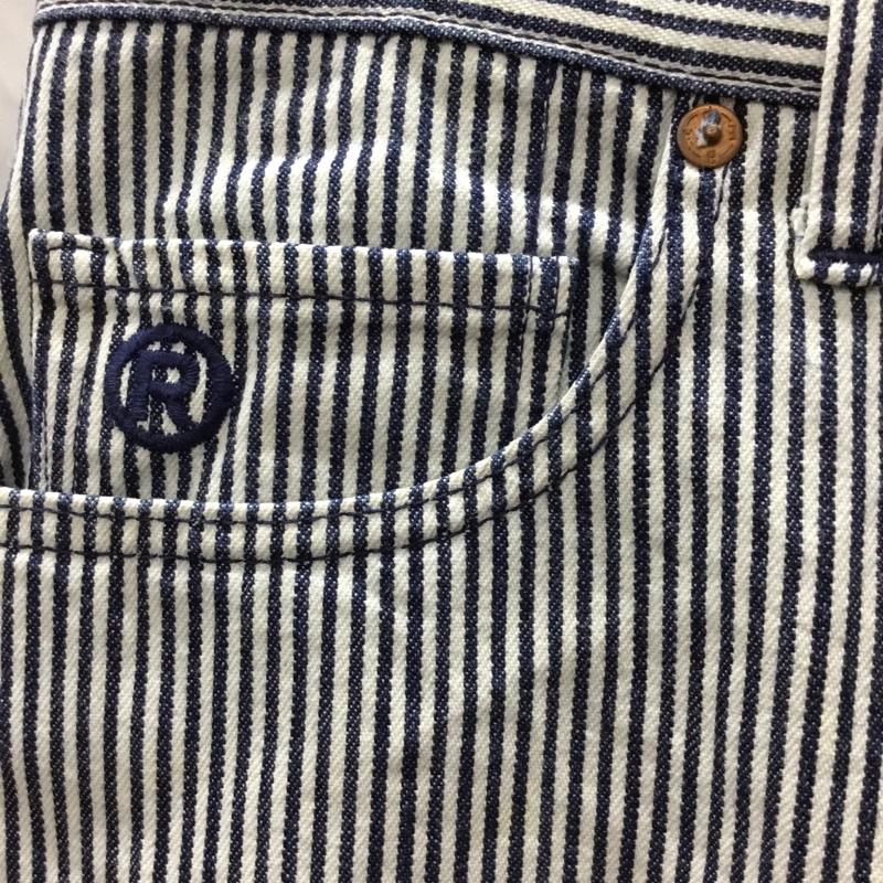 アベイシングエイプ A BATHING APE パンツ ショートパンツ バック刺繍 ハーフパンツ M ロゴ、文字 白 / ホワイト / X 紺 / ネイビー /  メンズ USED 古着 中古 10118956