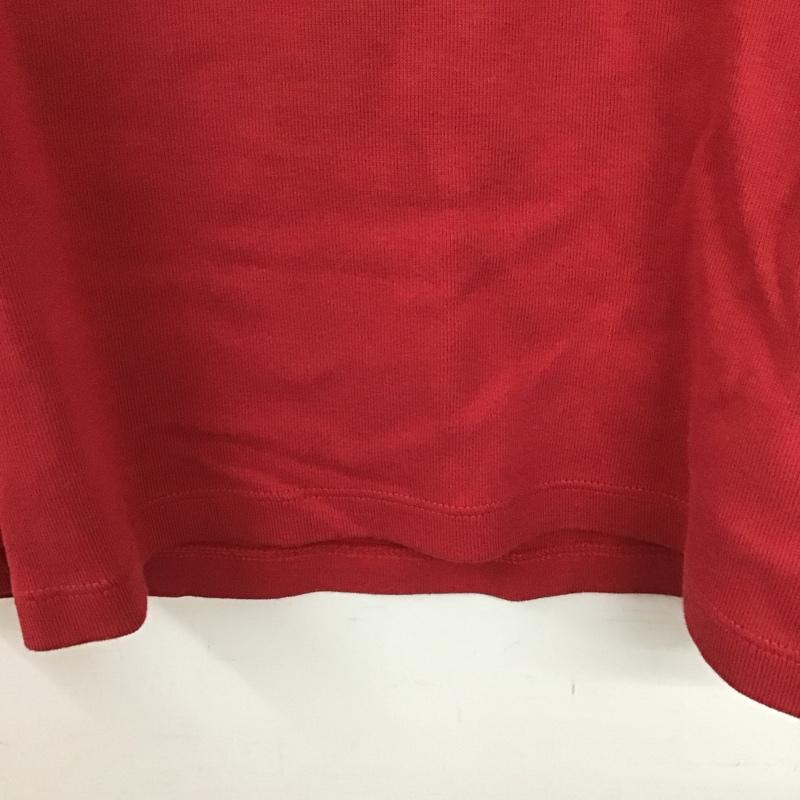 トミーヒルフィガー TOMMY HILFIGER Tシャツ 半袖 半袖カットソー プリントTシャツ クルーネックカットソー M ロゴ、文字 赤 / レッド /  レディース USED 古着 中古 10149415