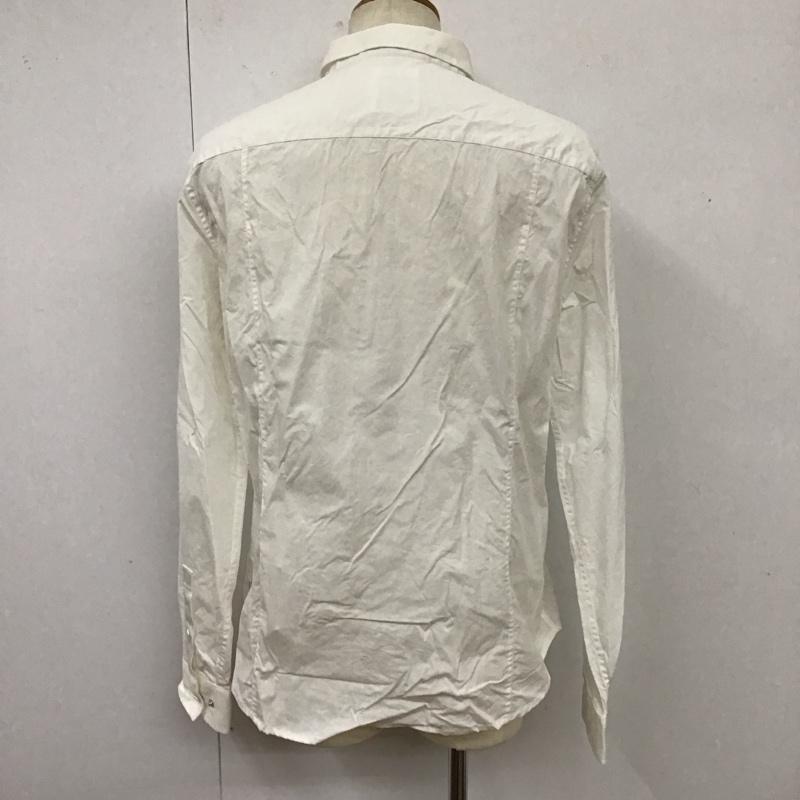 アルマーニエクスチェンジ ARMANI EXCHANGE シャツ、ブラウス 長袖 ジップアップシャツ 長袖シャツ カジュアルシャツ XL 無地 白 / ホワイト /  メンズ USED 古着 中古 10118077
