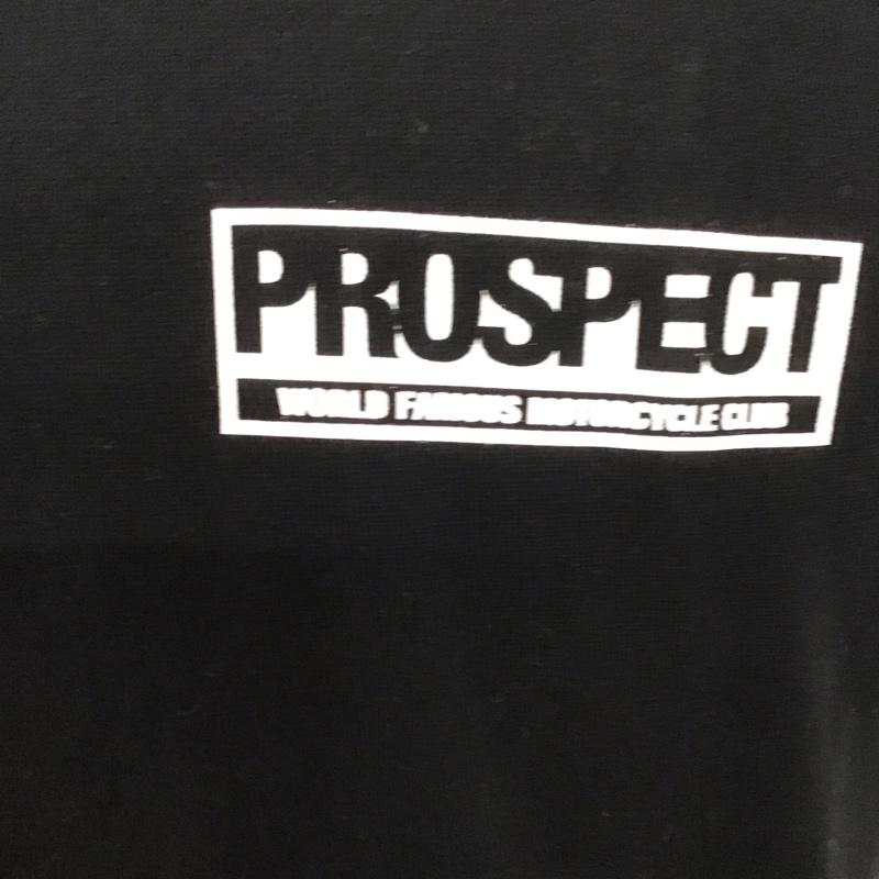 プロスペクト PROSPECT Tシャツ 半袖 半袖カットソー プリントTシャツ クルーネックカットソー L ロゴ、文字 黒 / ブラック /  メンズ USED 古着 中古 10126605