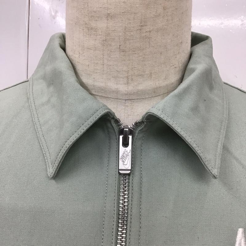 ナイキ NIKE カットソー 半袖 DM5284-017 AS M NSW NIKE OVERSHIRT ハーフジップ M ロゴ、文字 薄緑 / ライトグリーン /  メンズ USED 古着 中古 10119831