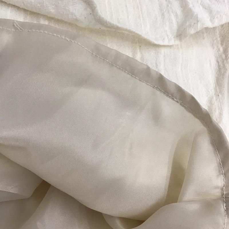 ダブルクローゼット w closet ワンピース ロングスカート 343199 長袖 前後着 無地 アイボリー / アイボリー /  レディース USED 古着 中古 10117381