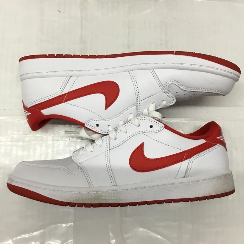 ナイキ NIKE スニーカー スニーカー CZ0790-161 JORDAN BRAND AIR JORDAN 1 RETRO LOW OG 27cm 箱有 27.0cm ロゴ、文字 白 / ホワイト / X 赤 / レッド /  メンズ USED 古着 中古 10115565