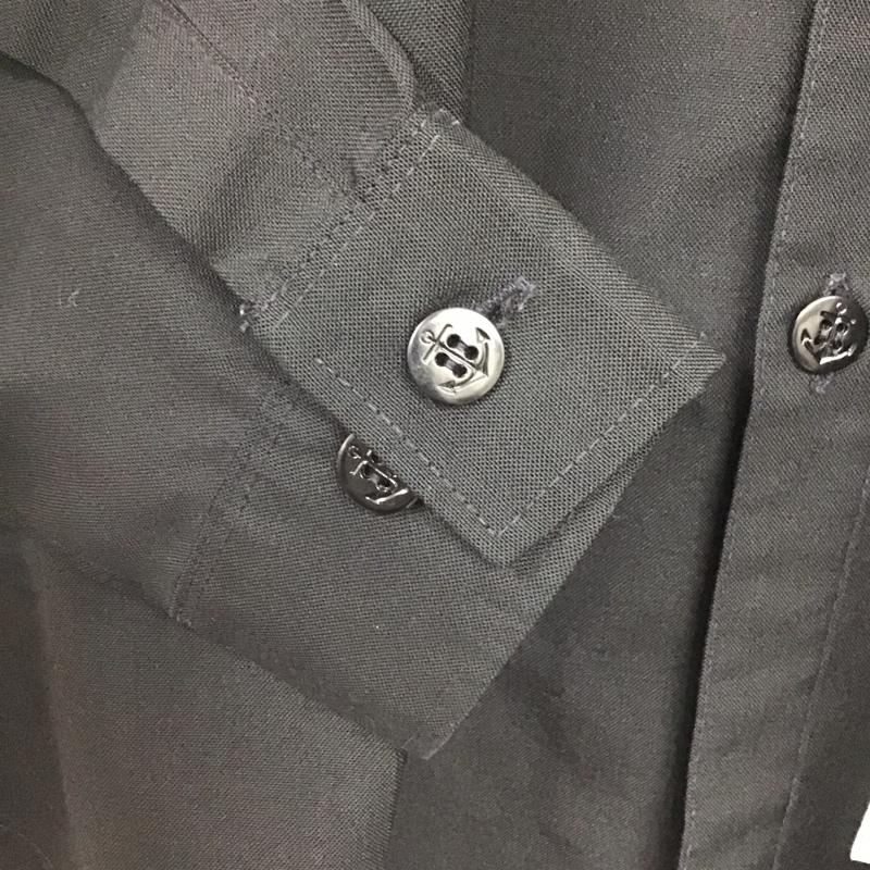 ミリタリー ミリタリー シャツ、ブラウス 長袖 長袖シャツ ミリタリーシャツ カラーシャツ ロゴ、文字 黒 / ブラック /  メンズ USED 古着 中古 10140673