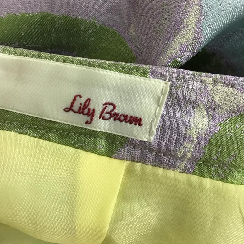 リリー ブラウン Lily Brown スカート ミニスカート LWFS161152 ブロック柄台形スカート 0 総柄 マルチカラー / マルチカラー /  レディース USED 古着 中古 10114787