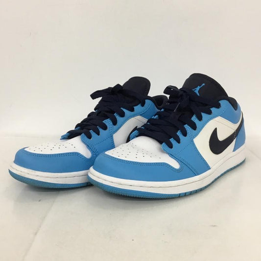 ナイキ NIKE スニーカー スニーカー 553558-144 AIR JORDAN 1 LOW 26cm 26.0cm ワンポイント 白 / ホワイト / X 青 / ブルー / X 紺 / ネイビー /  メンズ USED 古着 中古 10131814