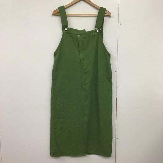 サマンサモスモス SM2 ジャンパースカート ジャンパースカート 2100493 アシメサロペットジャンスカ スリット FREE 無地 カーキ / カーキ /  レディース USED 古着 中古 10144365