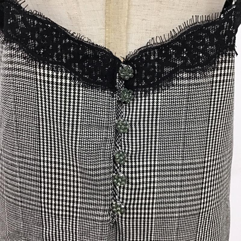 ザラ ZARA TRAFALUC ワンピース ひざ丈スカート ノースリーブワンピース カジュアルワンピース タイトワンピース XS 総柄 白 / ホワイト / X 黒 / ブラック /  レディース USED 古着 中古 10114484