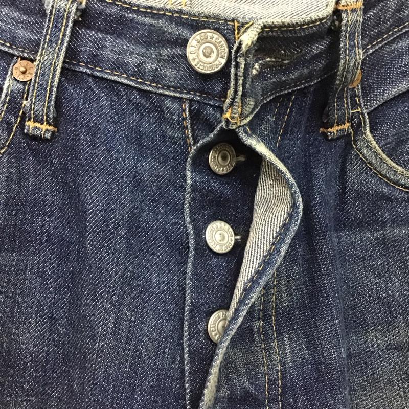 キャントン CANTON パンツ デニム、ジーンズ デニムパンツ ストレートパンツ ワイドパンツ カジュアルパンツ ジーンズ 30インチ 無地 インディゴ / インディゴ /  メンズ USED 古着 中古 10118305