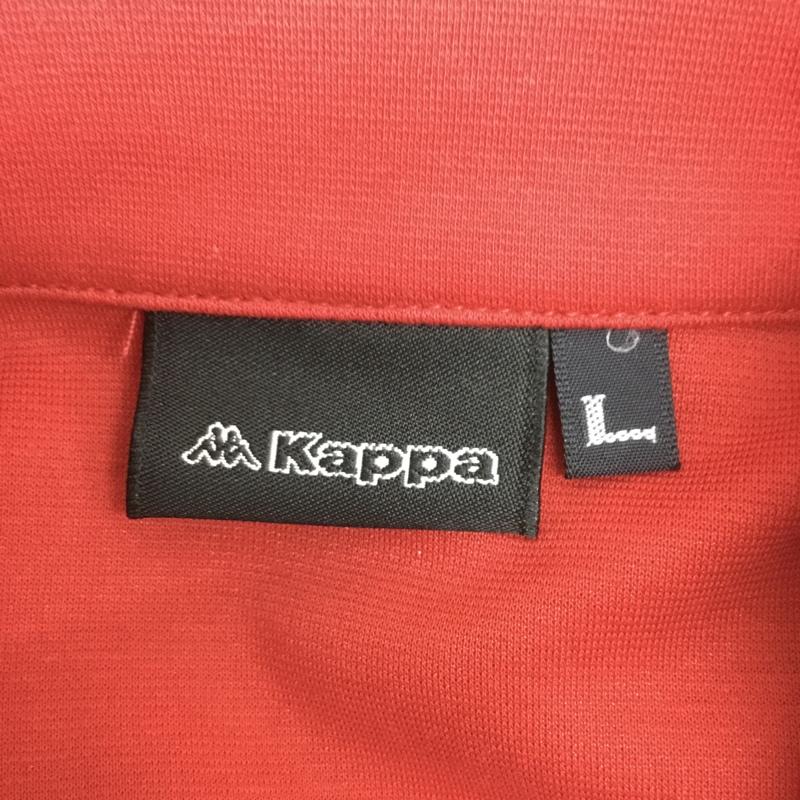 カッパ Kappa Tシャツ 長袖 KG962LS76 ハーフジップ 消臭 タグ付き L ワンポイント 赤 / レッド /  メンズ USED 古着 中古 10136499