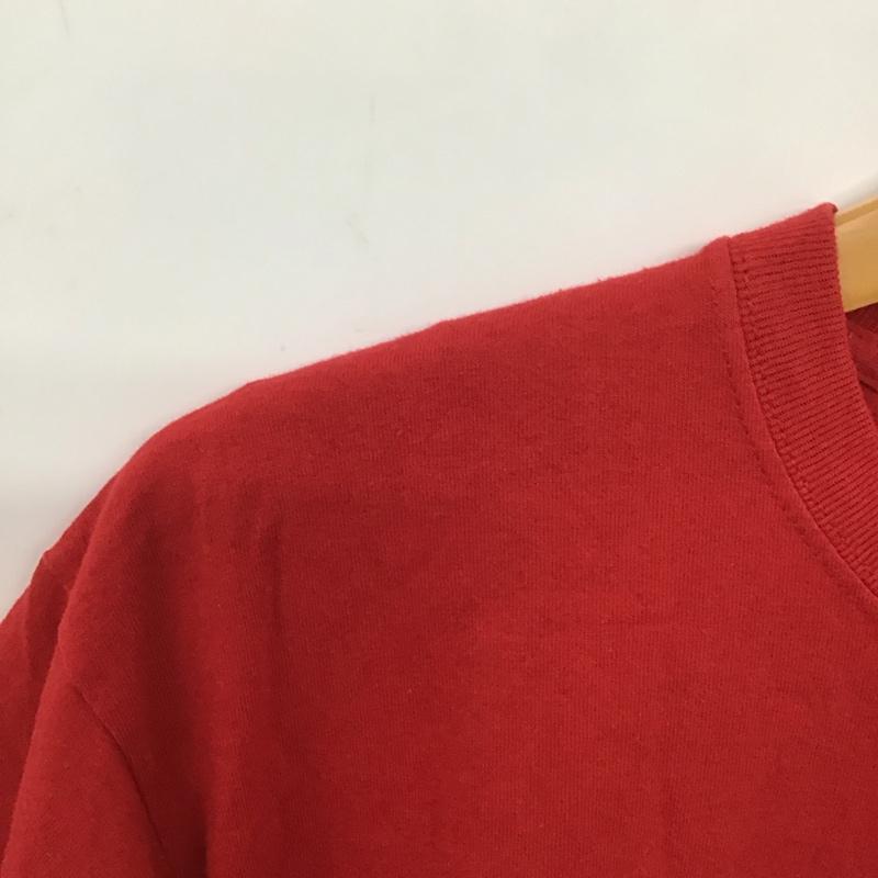 ジャージーズ JERZEES Tシャツ 半袖 半袖カットソー プリントTシャツ クルーネックカットソー L プリント 赤 / レッド /  メンズ USED 古着 中古 10140658
