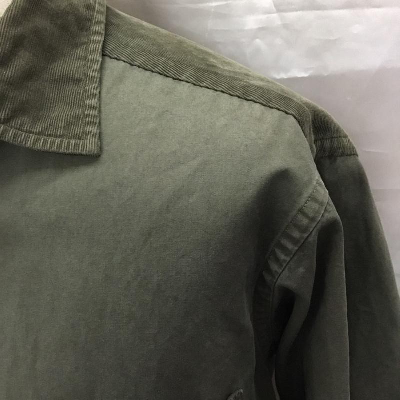 ブルーワーク BLUE WORK シャツ、ブラウス 長袖 長袖シャツ カラーシャツ ポケットシャツ 長袖カットソー トゥモローランド S 無地 カーキ / カーキ /  メンズ USED 古着 中古 10117522