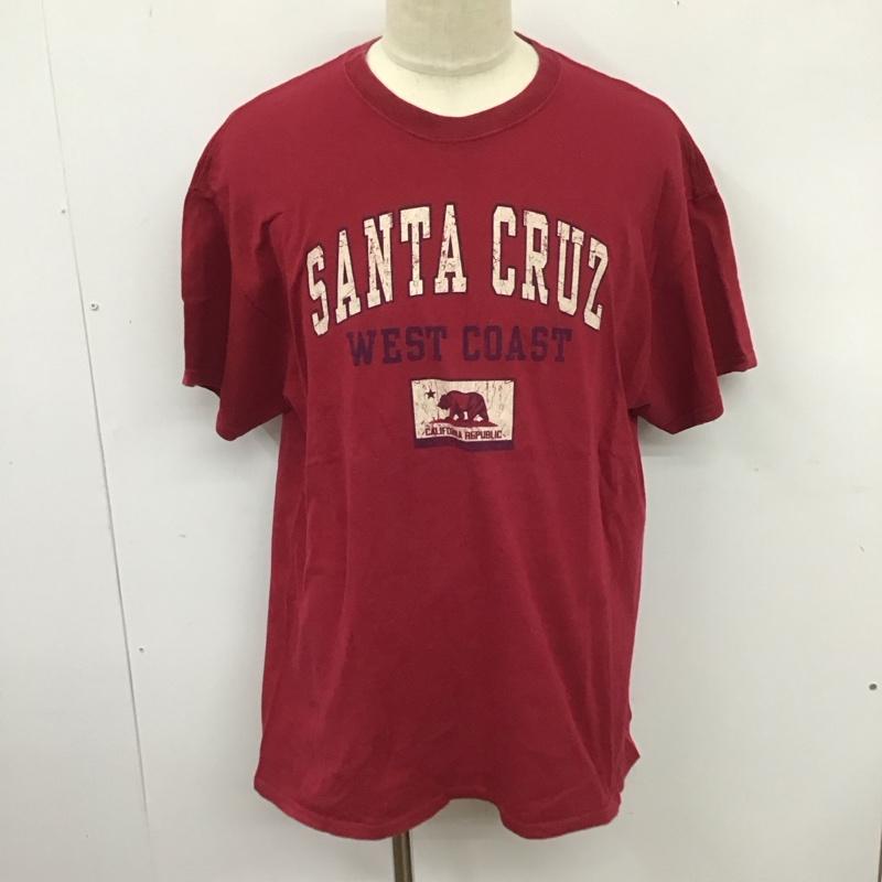 ギルダン GILDAN Tシャツ 半袖 クルーネック ロゴ XL ロゴ、文字 ボルドー / ボルドー /  メンズ USED 古着 中古 10123007