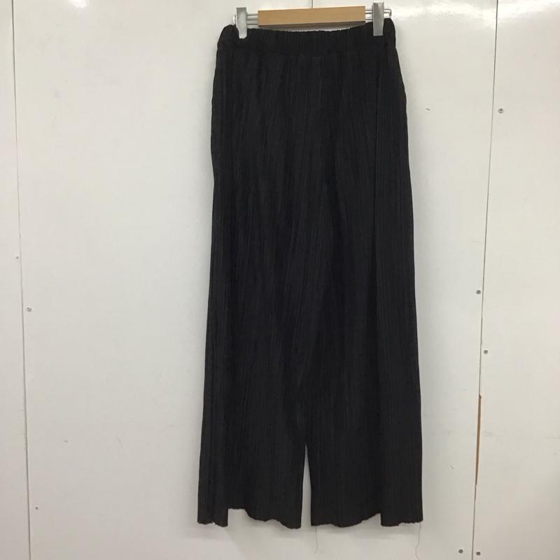 ニコアンド niko and... ボトムス ボトムス S205NL24TO プリーツパンツ イージーパンツ M 無地 黒 / ブラック /  レディース USED 古着 中古 10133549