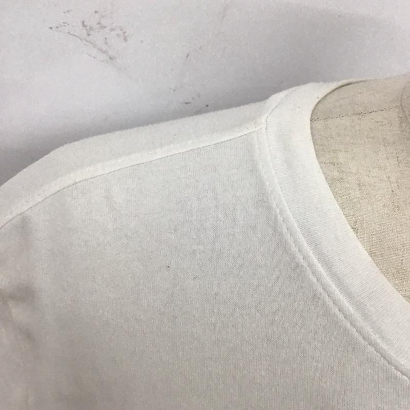 トミー ジーンズ TOMMY JEANS Tシャツ 半袖 半袖カットソー 無地Tシャツ クルーネックカットソー XL ロゴ、文字 白 / ホワイト /  メンズ USED 古着 中古 10124492