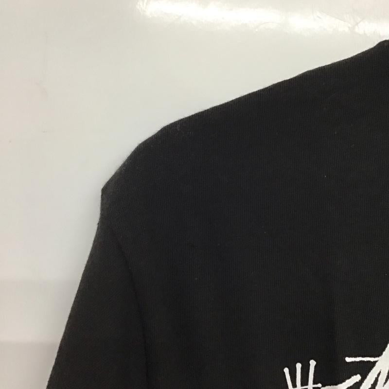 ステューシー STUSSY Tシャツ 半袖 半袖カットソー プリントTシャツ クルーネックカットソー M プリント 黒 / ブラック /  メンズ USED 古着 中古 10141375