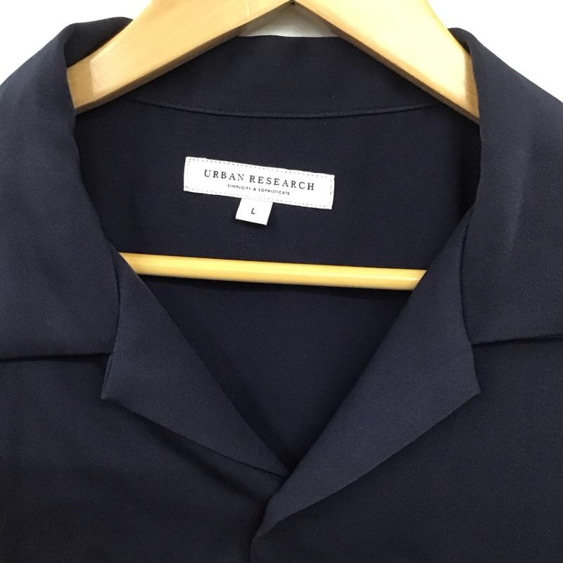 アーバンリサーチ URBAN RESEARCH シャツ、ブラウス 長袖 長袖シャツ 無地シャツ カラーシャツ L 無地 紺 / ネイビー /  メンズ USED 古着 中古 10130701