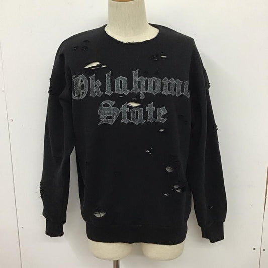 フリークスストア FREAK S STORE トレーナー 長袖 231-12111 長袖スウェット クルーネックカットソー トレーナー S ロゴ、文字 黒 / ブラック /  メンズ USED 古着 中古 10111885