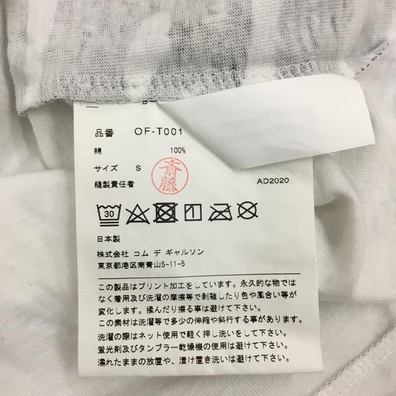 コムデギャルソン COMME des GARCONS Tシャツ 半袖 半袖カットソー プリントTシャツ クルーネックカットソー S プリント 白 / ホワイト /  メンズ USED 古着 中古 10115771