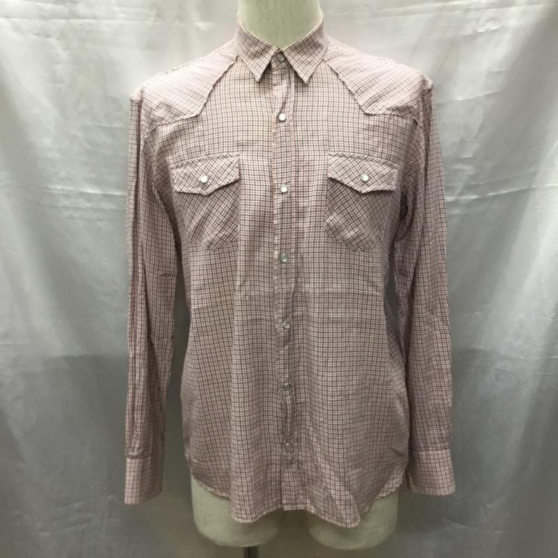 メゾンキツネ MAISON KITSUNE シャツ、ブラウス 長袖 長袖シャツ カラーシャツ ポケットシャツ 長袖カットソー チェックシャツ S チェック マルチカラー / マルチカラー /  メンズ USED 古着 中古 10117577