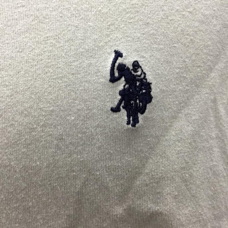 ユーエスポロアッスン U.S.POLO ASSN. Tシャツ 半袖 L ロゴ、文字 茶 / ブラウン /  メンズ USED 古着 中古 10116911