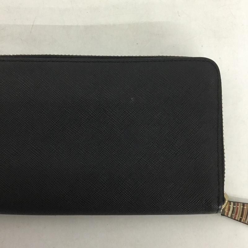 ポールスミス Paul Smith 財布 長財布 ラウンドファスナー ロゴ、文字 黒 / ブラック /  メンズ USED 古着 中古 10137151